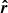 $ \boldsymbol{\hat{r}} $