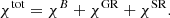 $$ \begin{aligned} \chi ^\mathrm{{tot}} =\chi ^B + \chi ^\mathrm{GR} + \chi ^\mathrm{SR}. \end{aligned} $$