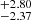 $ ^{+2.80}_{-2.37} $