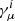 $ \gamma^{i}_{\mu} $