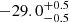 $ -29.0^{+0.5}_{-0.5} $