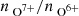 $ n_{\text{ O}^{7+}}/n_{\text{ O}^{6+}} $