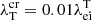 $ \lambda_{\mathrm{T}}^{\mathrm{cr}} = 0.01\lambda_{\mathrm{ei}}^{\mathrm{T}} $