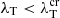 $ \lambda_{\mathrm{T}} < \lambda_{\mathrm{T}}^{\mathrm{cr}} $