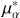 $\mu _\alpha ^*$