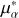 $\mu _\alpha ^*$