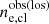 $ n_{\mathrm{e,cl}}^{\mathrm{obs(los)}} $