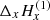 $ \Delta _{x}H_{x}^{(1)} $