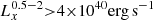 $ L_{x}^{0.5-2}{ > }4{\times}10^{40} \rm{erg\,s^{-1}} $