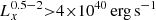 $ L_{x}^{0.5-2}{ > }4{\times}10^{40}\, \rm{erg\,s^{-1}} $
