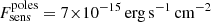 $ F_{\mathrm{sens}}^{\mathrm{poles}}=7{\times}10^{-15} \, \rm{erg\,s^{-1}\,cm^{-2}} $
