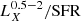 $ {L}_{X}^{0.5-2}/\mathrm{SFR} $