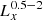 $ {L_{x}^{0.5-2}} $