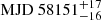 $ \mathrm{MJD}~58151^{+17}_{-16} $