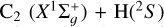 ${{\rm{C}}_2}\left( {{X^1}\Sigma _g^ + } \right) + {{\rm{H}}^2}S$