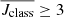 $ \overline{J_{\mathrm{class}}} \ge 3 $