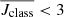 $ \overline{J_{\mathrm{class}}} < 3 $