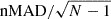 $ \text{ nMAD}/\sqrt{N-1} $