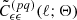 $ \tilde{C}^{(pq)}_{\epsilon \epsilon}(\ell; \mathbf{\Theta}) $