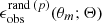 $ \epsilon^{\mathrm{rand} \, (p)}_{\mathrm{obs}}(\theta_{m}; \mathbf{\Theta}) $