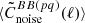 $ \langle \tilde{C}^{BB(pq)}_{\mathrm{noise}}(\ell) \rangle $