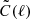 $ \tilde{C}(\ell) $