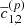 $ \overline{c}_{1,2}^{(p)} $
