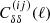 $ C_{\delta \delta}^{(i j)}(\ell) $