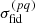 $ \sigma_{\mathrm{fid}}^{(p q)} $