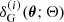$ \delta_{\mathrm{G}}^{(i)}(\boldsymbol{\theta}; \mathbf{\Theta}) $
