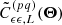 $ \tilde{C}^{(pq)}_{\epsilon \epsilon, L}(\boldsymbol{\Theta}) $