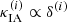 $ \kappa^{(i)}_{\mathrm{IA}} \propto \delta^{(i)} $
