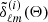 $ \tilde{\delta}^{(i)}_{\ell m}(\mathbf{\Theta}) $