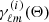 $ \gamma_{\ell m}^{(i)}(\mathbf{\Theta}) $