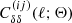 $ C_{\delta \delta}^{(i j)}(\ell; \mathbf{\Theta}) $
