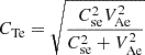 $ C_{\mathrm{Te}} = \sqrt{\frac{C_{\mathrm{se}}^2 V_{\mathrm{Ae}}^2}{C_{\mathrm{se}}^2 + V_{\mathrm{Ae}}^2}} $