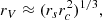$$ \begin{aligned} r_V \approx (r_sr_c^2)^{1/3}, \end{aligned} $$
