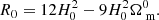$$ \begin{aligned} R_0 = 12H_0^2 - 9 H_0^2 \Omega _{\text{ m}}^0. \end{aligned} $$