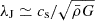 $ \lambda_{\mathrm{J}}\simeq c_{\mathrm{s}}/\sqrt{\bar{\rho}G} $