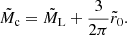 $$ \begin{aligned} \tilde{M}_{\rm c} = \tilde{M}_{\rm L} +\frac{3}{2\pi }\tilde{r}_0. \end{aligned} $$