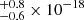 $ ^{+0.8}_{-0.6}\times10^{-18} $