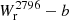 $ W_{\mathrm{r}}^{2796}-b $