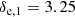 $$ \begin{aligned} \delta _{\rm e,1}&= 3.25\end{aligned} $$