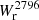 $ W_{\mathrm{r} }^{2796} $