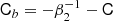 $$ \begin{aligned} \mathsf C _b&= -\beta _2^{-1} - \mathsf C \end{aligned} $$