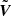 $ {\tilde{\boldsymbol{V}}} $