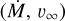 $\left( {\dot M,{\v _\infty }} \right)$