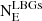 $ \mathrm {N}_\mathrm {E}^{\mathrm {LBGs}} $