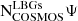 $ \mathrm {N}^{\mathrm {LBGs}}_{\mathrm {COSMOS}} \Psi $