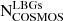 $ \mathrm {N}^{\mathrm {LBGs}}_{\mathrm {COSMOS}} $